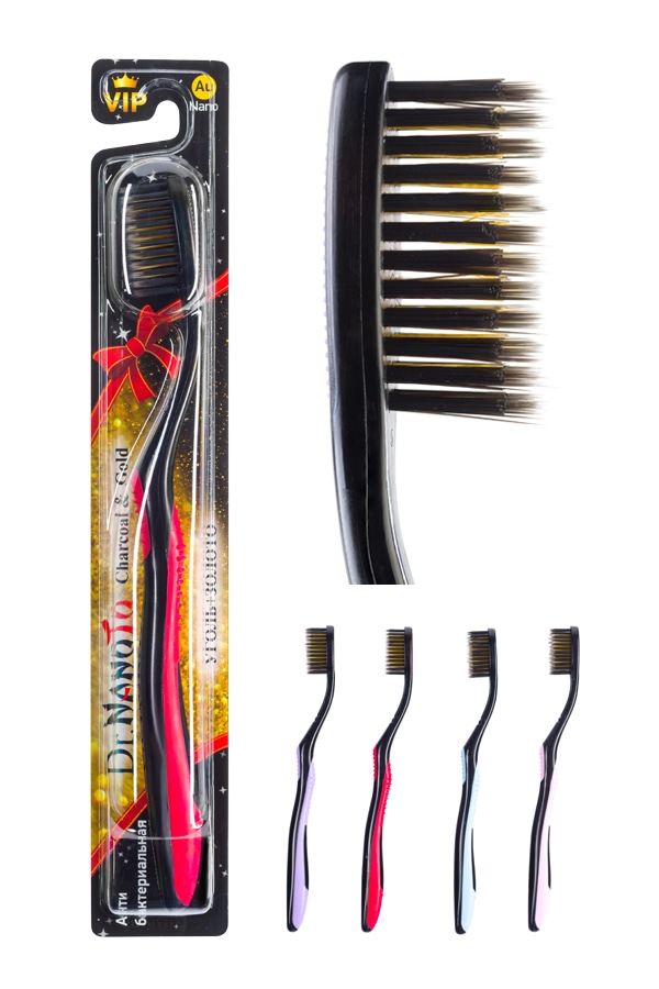 Зубная щетка Dr.NanoTo Charcoal Gold Зубная щетка Dr.NanoTo Charcoal Gold