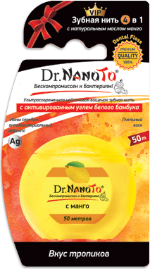Зубная нить Dr.NanoTo с манго Зубная нить Dr.NanoTo с манго